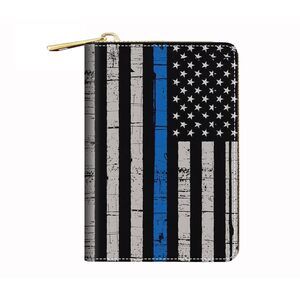 4493 RFID Small Credit Card Holder Wallets , Slim Leather Card Case Wallet